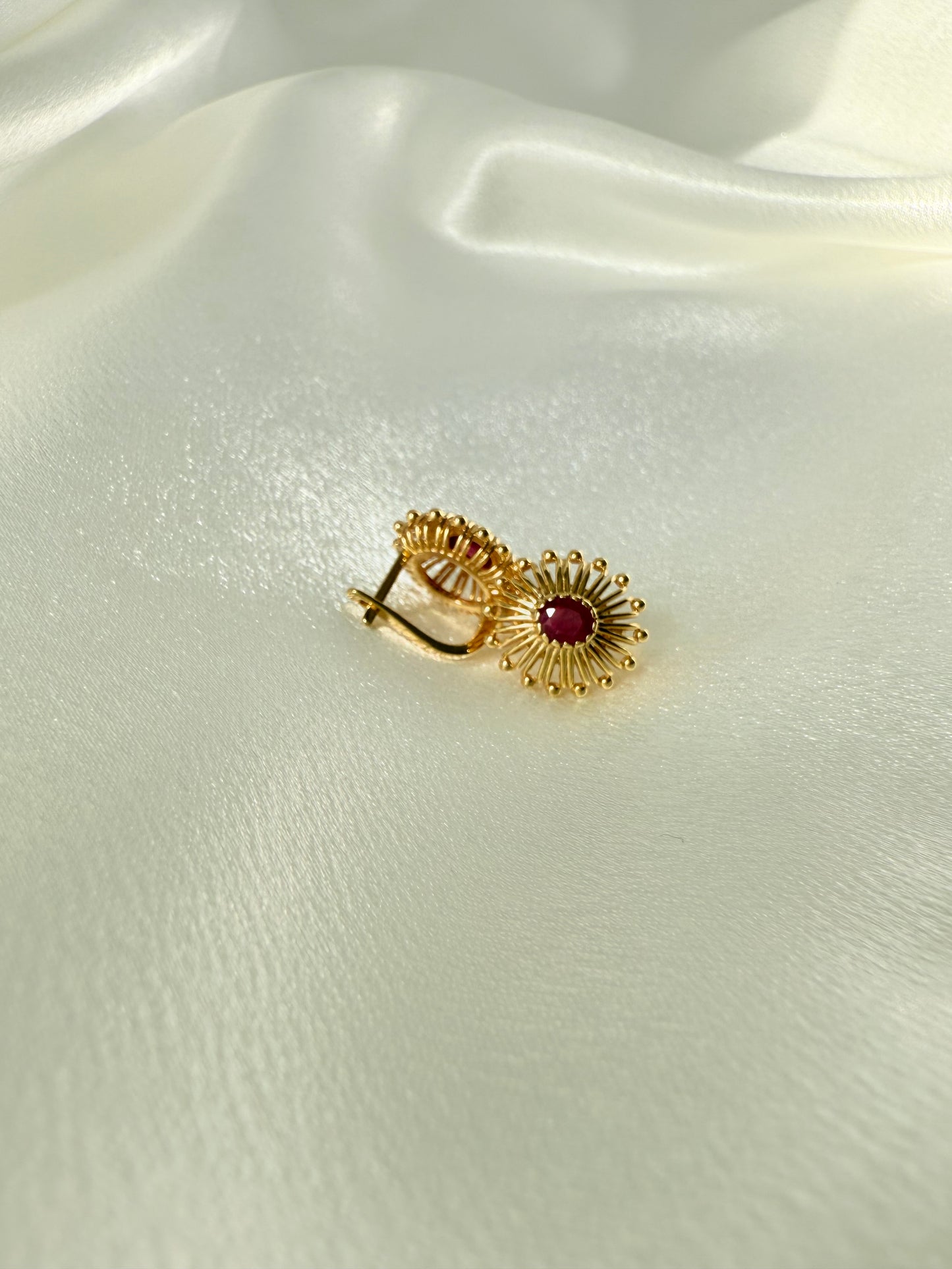AFGHAN DESIGN RUBY EARINGS
