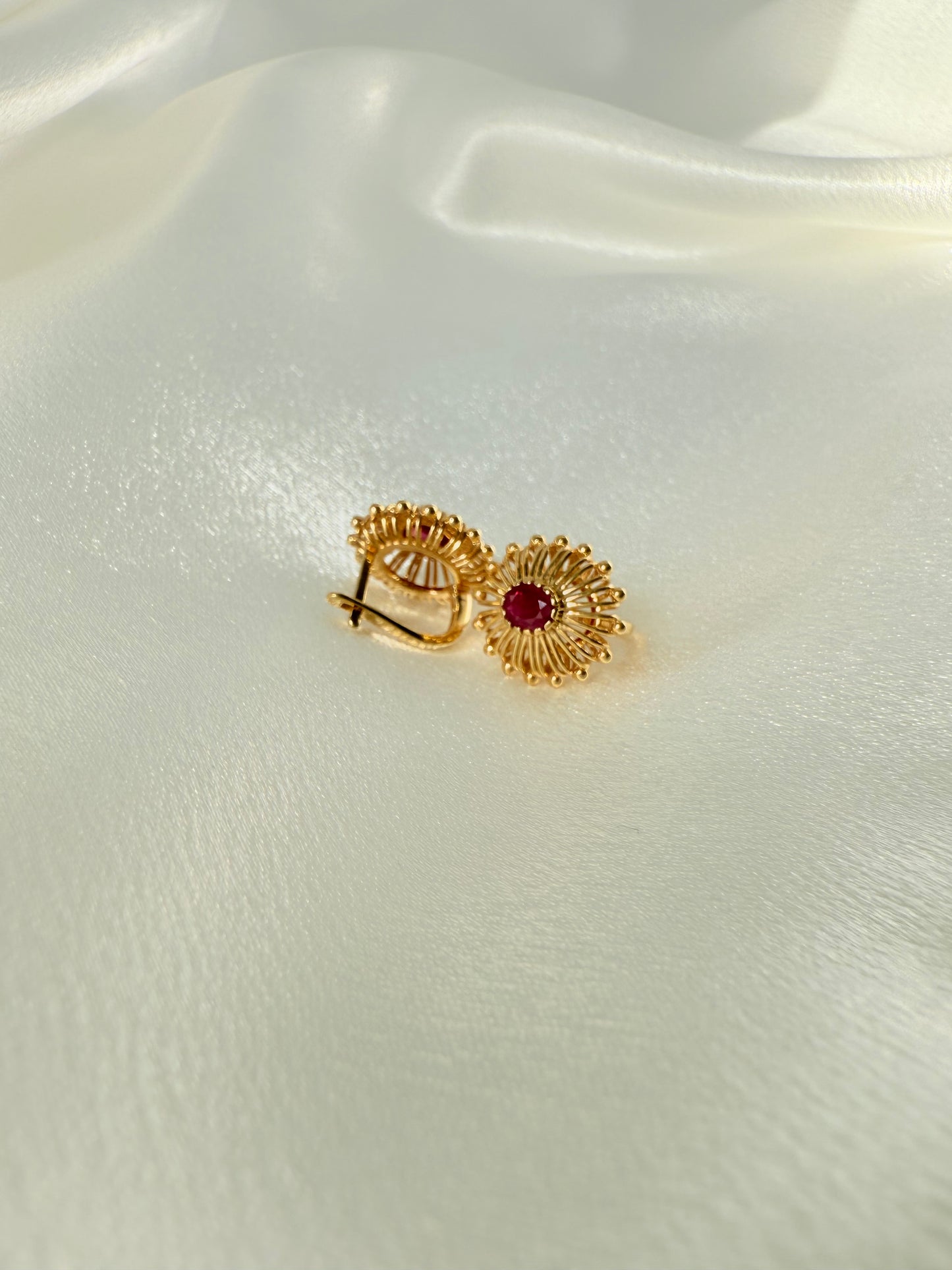 AFGHAN DESIGN RUBY EARINGS