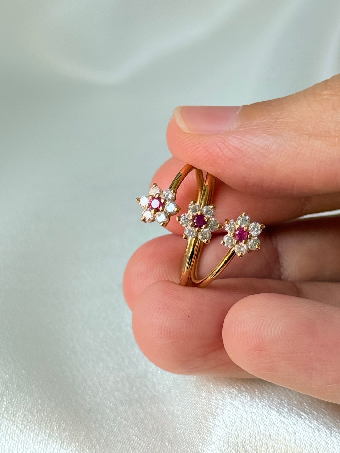 ROSE BOUQUET: 3 FLOWERS RING