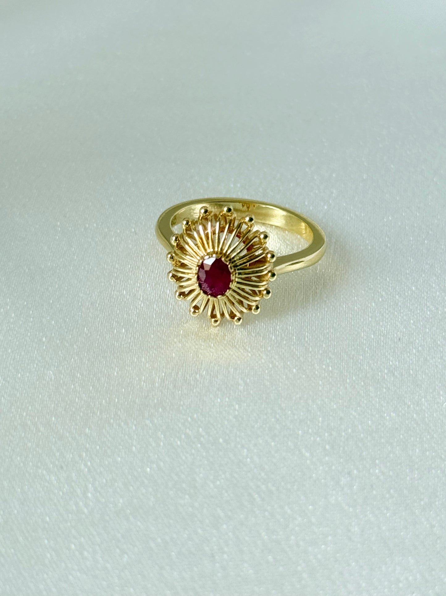 AFGHAN DESIGN RUBY RING