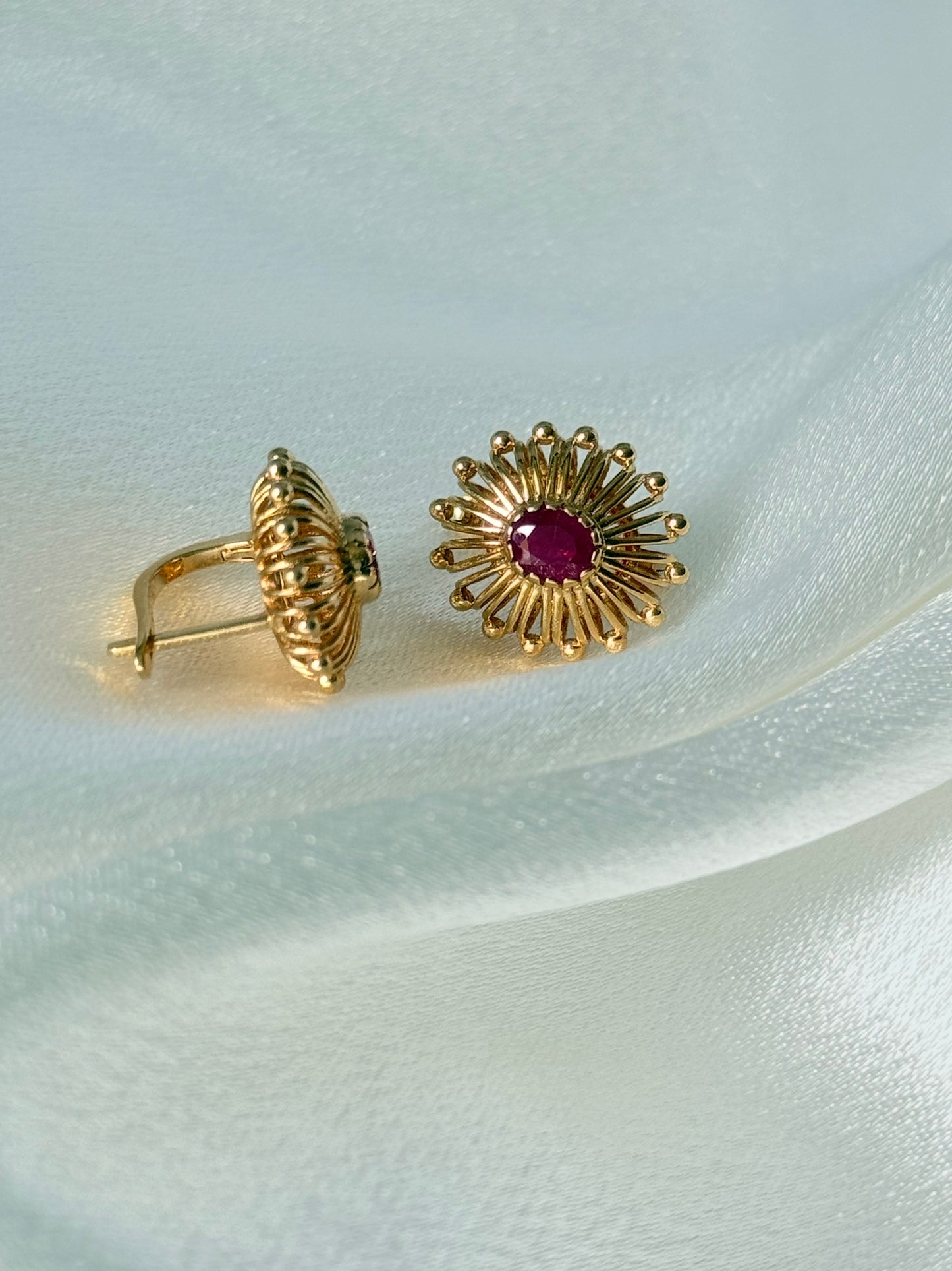 AFGHAN DESIGN RUBY EARINGS