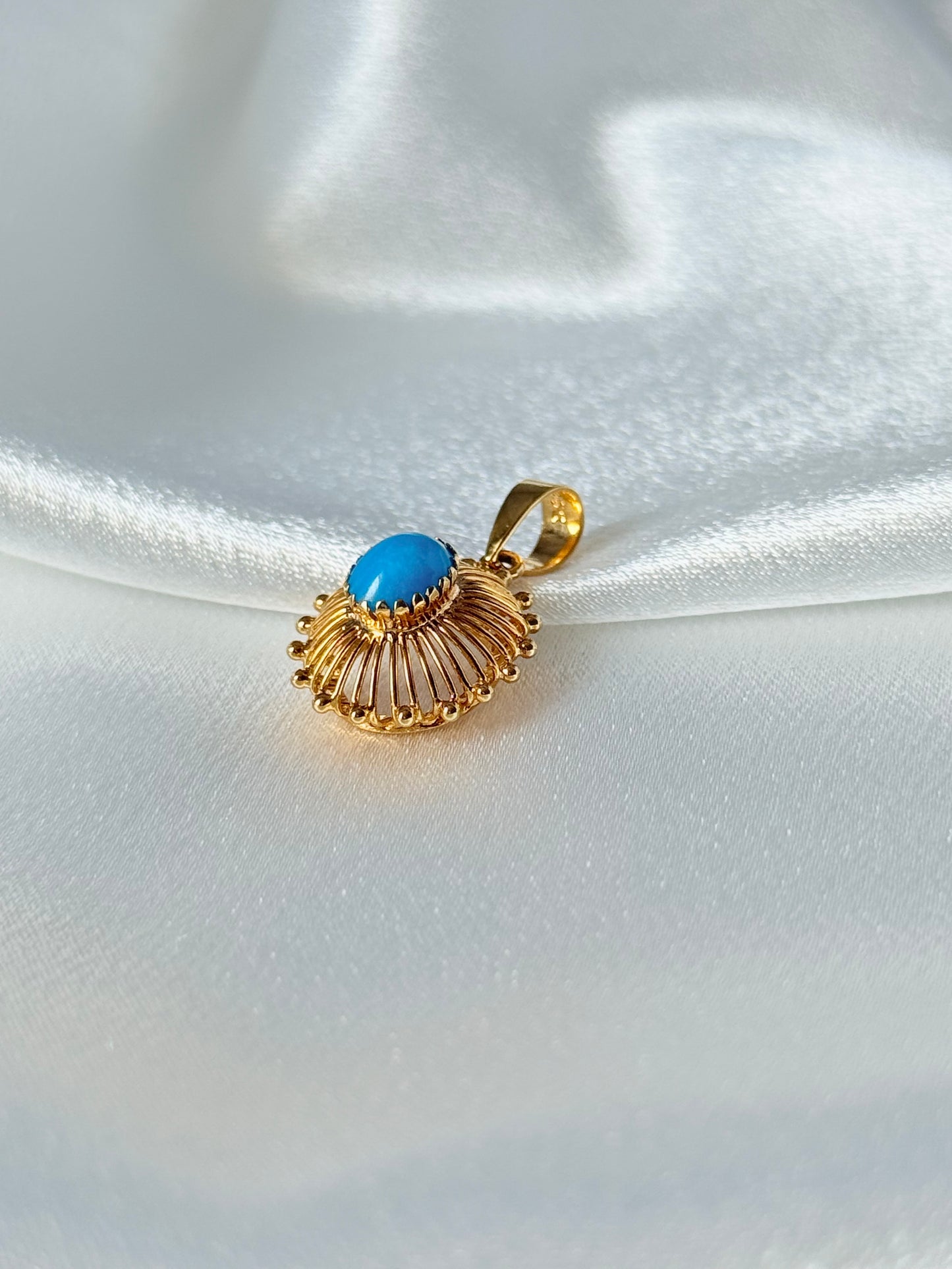 AFGHANI DESIGN TURQUOISE PENDANT IN LARGE SIZE