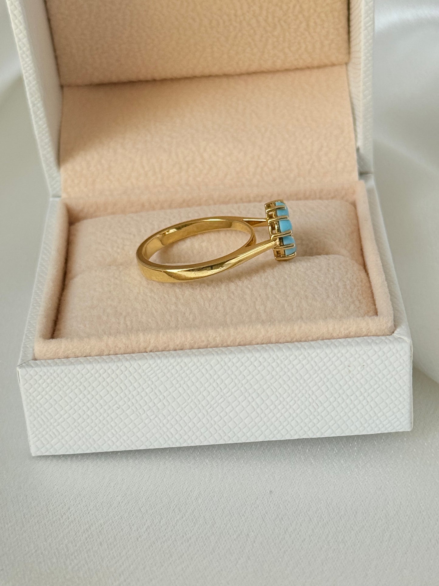 TURQUOISE FLOWER RING