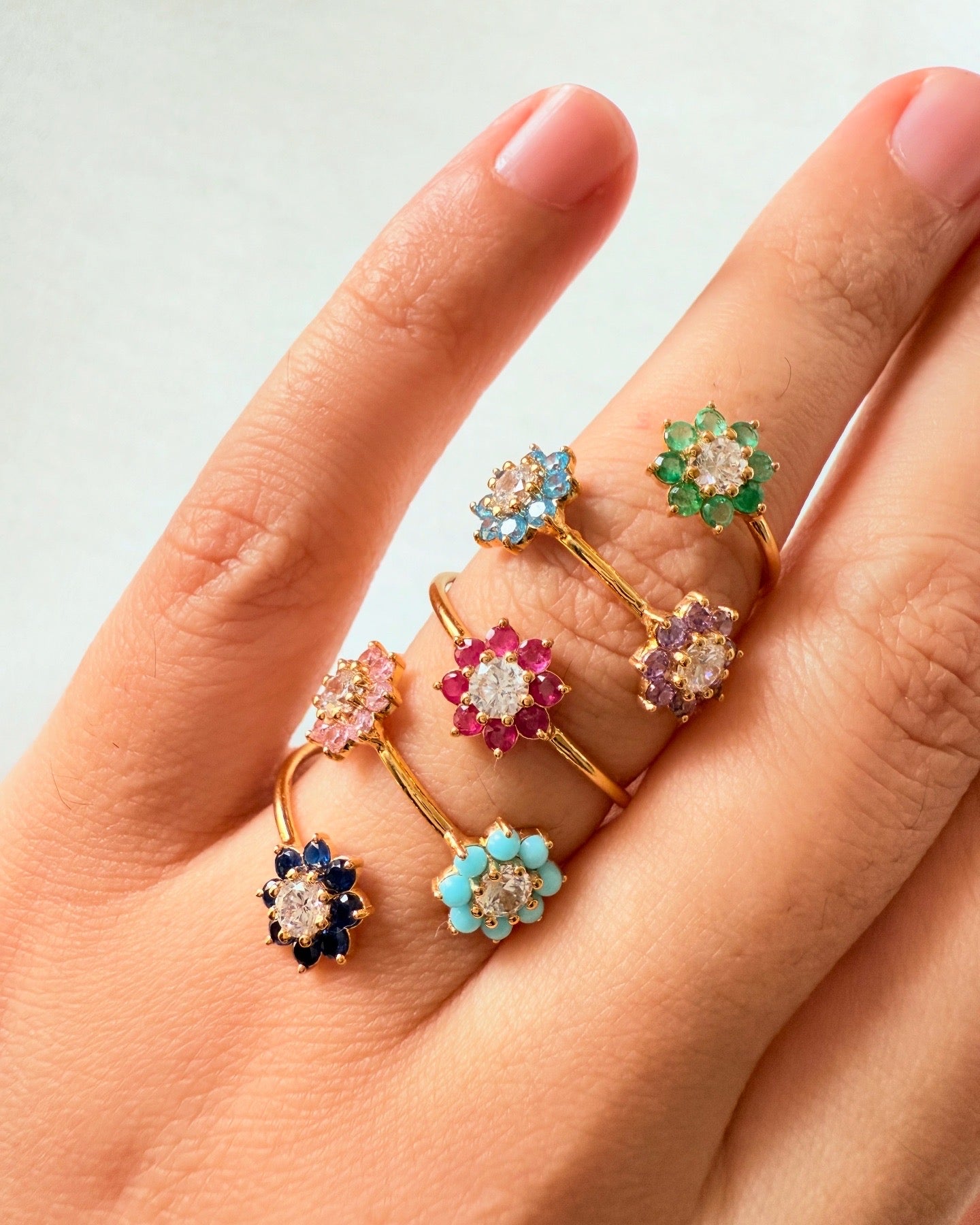 BLOOM GOLD FLORAL RING