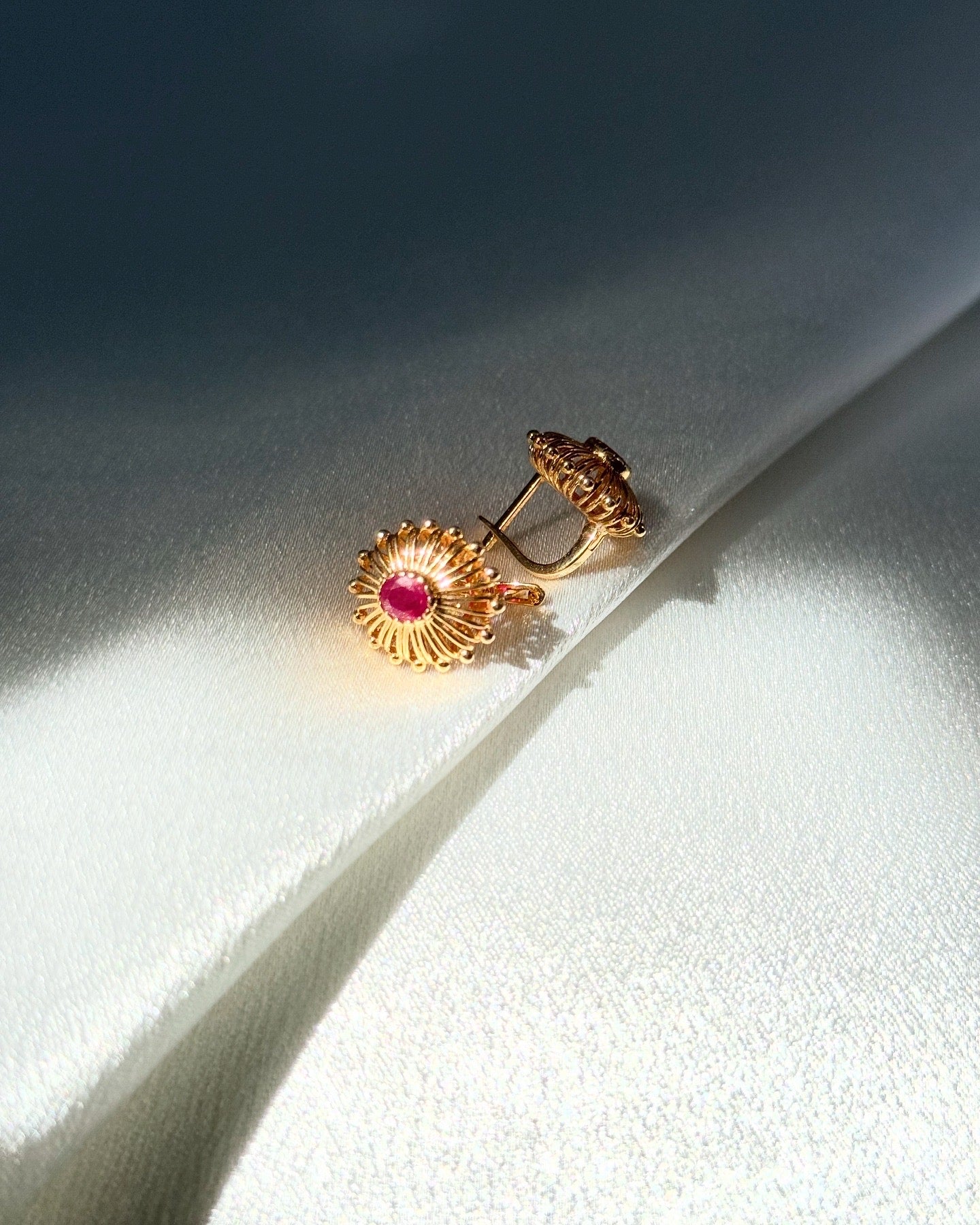 AFGHAN DESIGN RUBY EARINGS