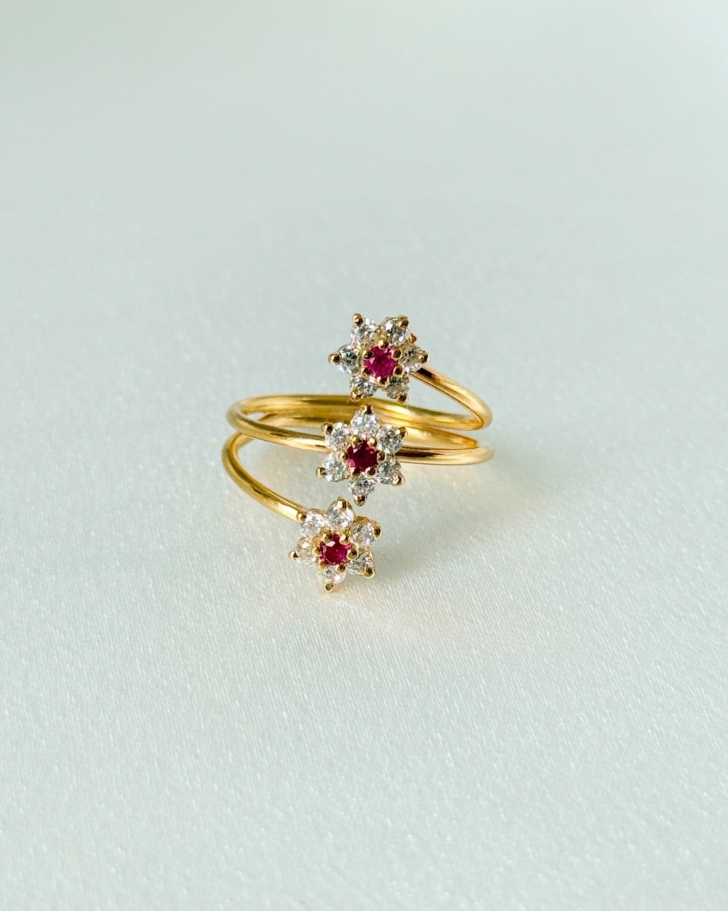 ROSE BOUQUET: 3 FLOWERS RING