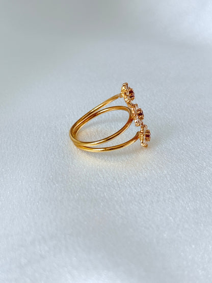ROSE BOUQUET: 3 FLOWERS RING