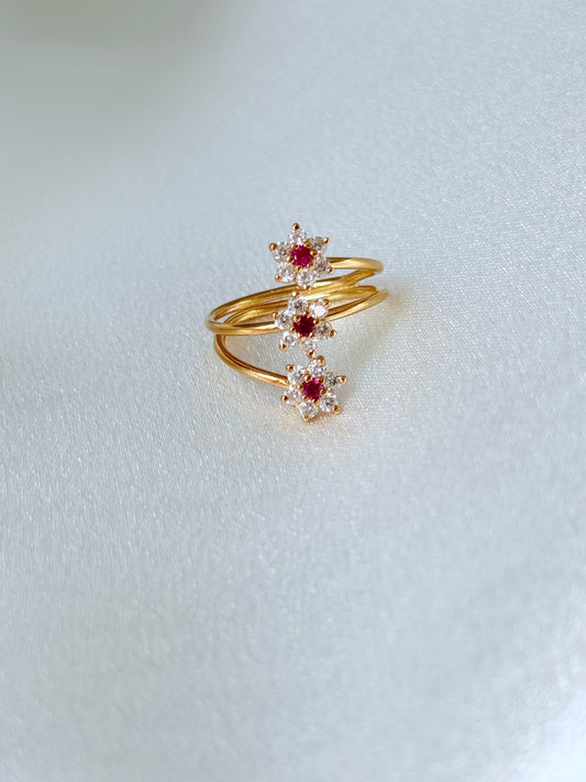 ROSE BOUQUET: 3 FLOWERS RING
