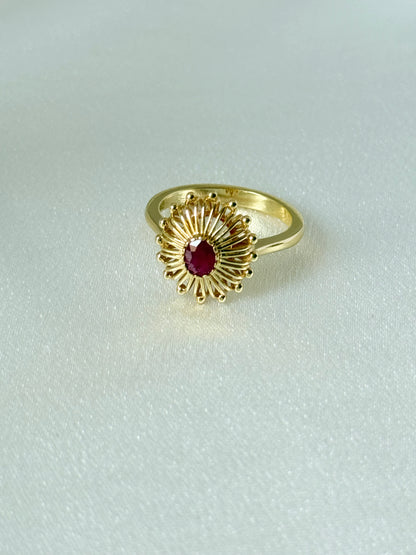AFGHAN DESIGN RUBY RING