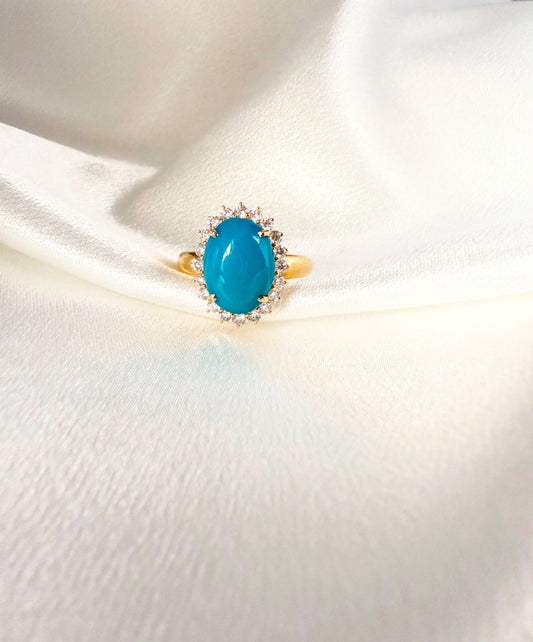 ELEGANT VINTAGE TURQUOISE RING