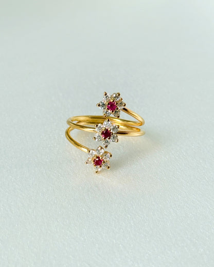 ROSE BOUQUET: 3 FLOWERS RING