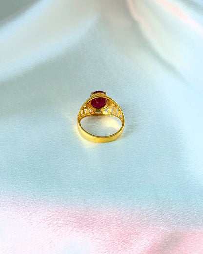 RUBY HEART RING