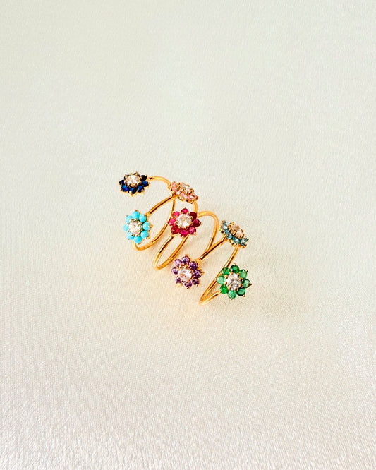 BLOOM GOLD FLORAL RING