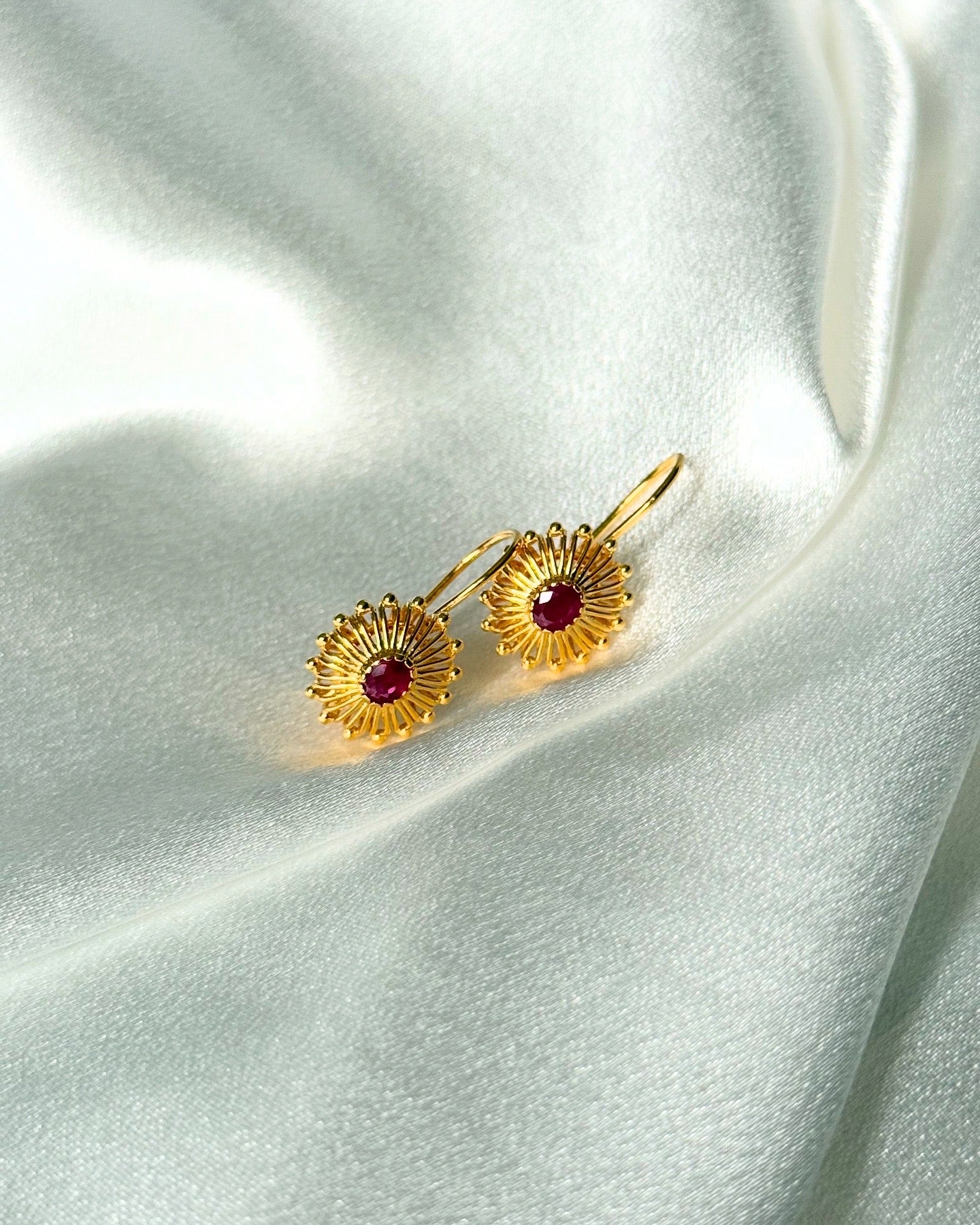 AFGHAN DESIGN RUBY EARRINGS