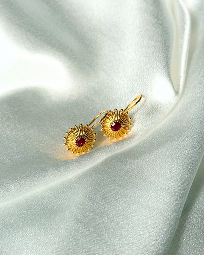 AFGHAN DESIGN RUBY EARRINGS